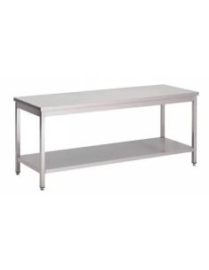 Table centrale avec sous tablette 600mm 2000X600H900