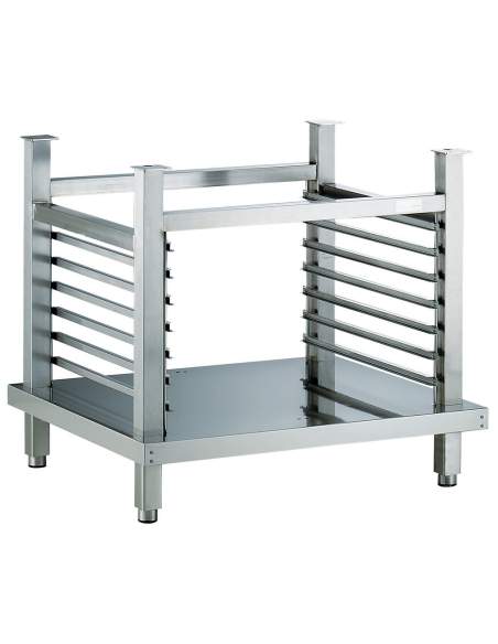 Support avec structure à platines, fours 6 & 10x GN 1/1