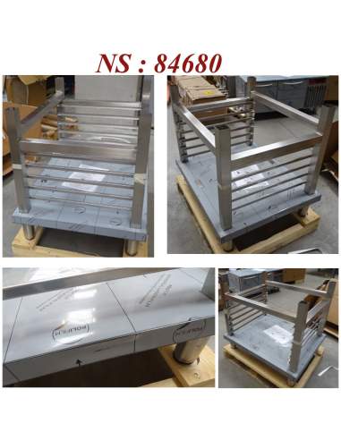 Support avec structure à platines, fours 6 & 10x GN 1/1
