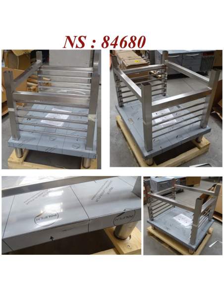Support avec structure à platines, fours 6 & 10x GN 1/1