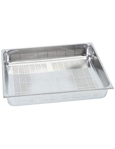 Bac gastronorm inox fond perfore h65 mm