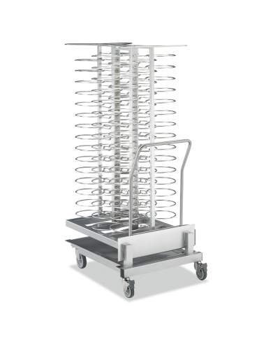 Chargeur amovible sur roulettes, pour 92 assiettes (ø 300 mm), four 20x GN 2/1 (espace 75 mm)