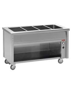 Elément bain-marie sur armoire ouverte 4 GN 1/1