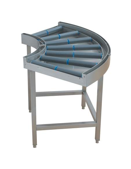 Courbe convoyeur à rouleaux 90°