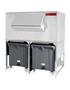 Bacs de stockage avec chariots de 2x 108 kg