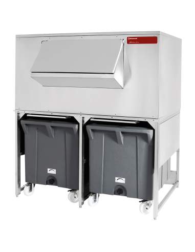 Bacs de stockage avec chariots de 2x 108 kg