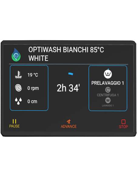 Lave-linge à sceller "inox" 14 kg, TOUCH SCREEN