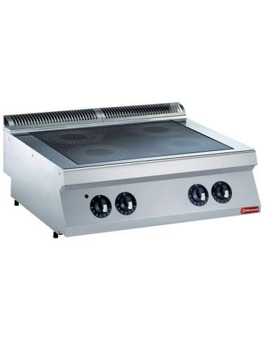 Cuisinière électrique vitrocéramique, 4 zones -TOP-