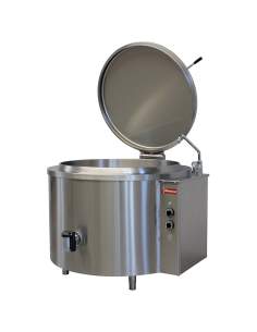 Marmite ronde électrique 300 litres, chauffage indirect