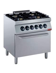 Founeau 4 feux 5,5 kW + four électrique GN 2/1