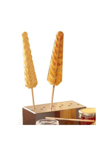 Présentoir en inox pour gaufres en épi