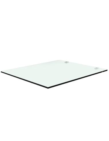 Tablette en verre trempé avec supports