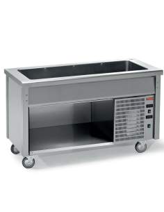 Elément à cuve réfrigérée sur armoire ouverte