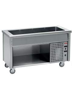 Elément à cuve réfrigérée sur armoire ouverte
