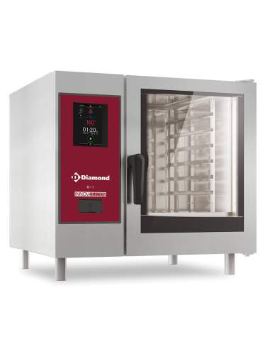 Four électrique  "TOUCH" vapeur directe/convection 6x GN 1/1 + Cleaning