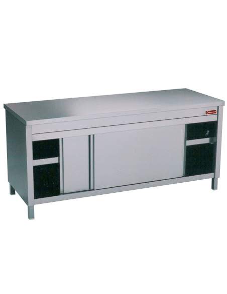 Table sur armoire 2 portes coulissantes  