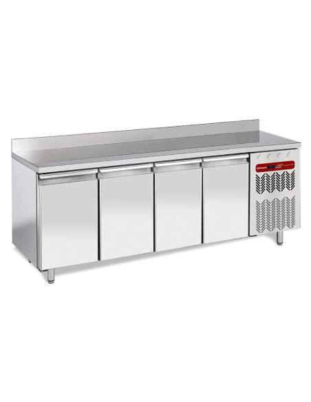 Table de congélation "murale", ventilée, 4 portes GN 1/1, 550 litres