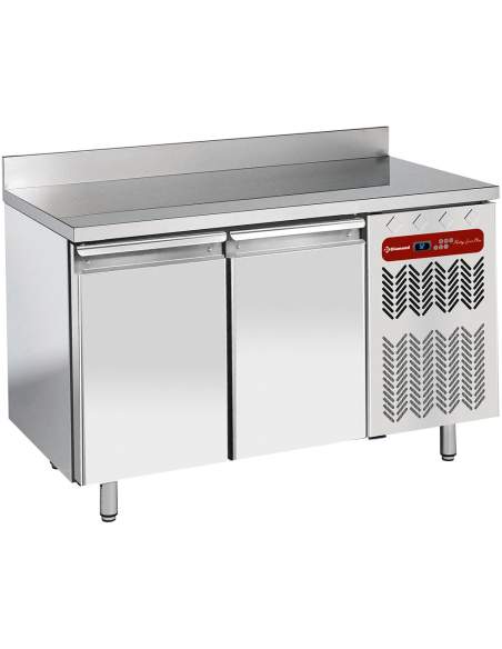 Table de congélation "murale", ventilée, 2 portes EN 600x400, 345 lit