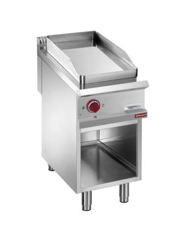 Plaque de cuisson lisse électrique module 1/2, armoire ouverte