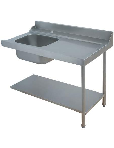 Table d'entrée pour prélavage "droite"
