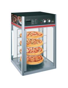 Vitrine chauffante à poser, 4 grilles rotatives