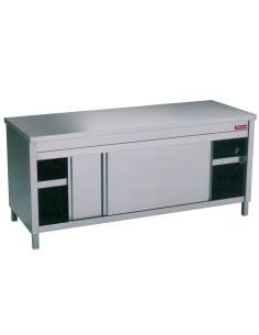 Table sur armoire 2 portes coulissantes     