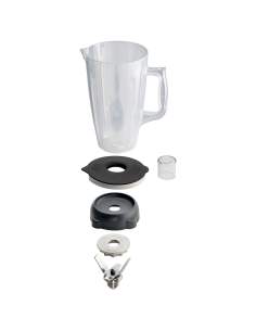 Bol en Lexan rond 2 lt, avec couvercle et couteaux (4 lames)