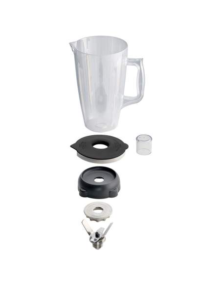 Bol en Lexan rond 2 lt, avec couvercle et couteaux (4 lames)