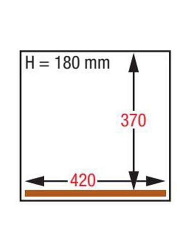 Machine sous-vide, chambre 420x370xh180 mm - 21 m3/h