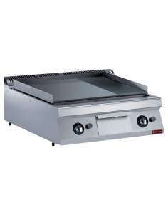 Plaque de cuisson gaz, 2/3 lisse et 1/3 rainurée -TOP-