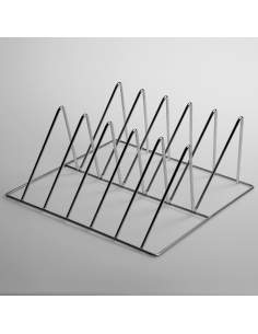 Support inox 5 plats gastro, h65 mm