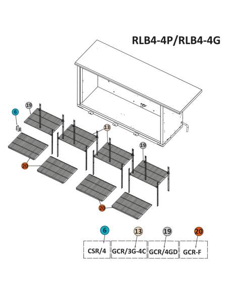 Grille de fond chromée RLB…