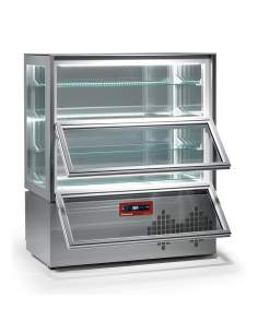 Vitrine "FULL vitrée", 4 niveaux, 2 portes, ventilée