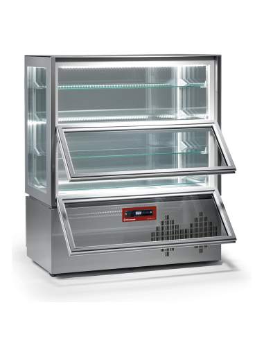 Vitrine "FULL vitrée", 4 niveaux, 2 portes, ventilée