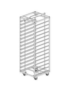 Chariot inox pour four rotatif FRM/4...