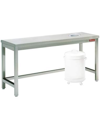Table à débarrasser avec vide ordure