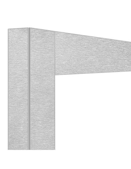Déco jonction 2x 216 Lt.Acier satiné 