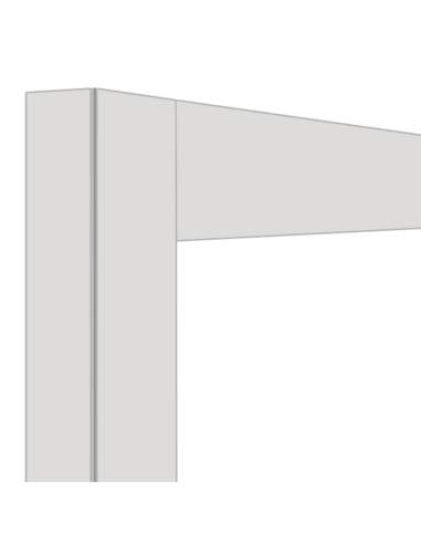 Déco jonction 2x 530 Lt. Blanc mat