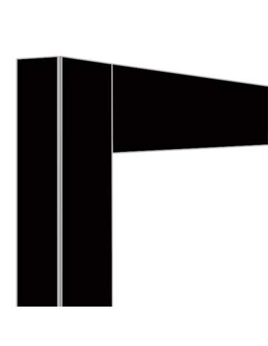 Déco jonction 2x 530 Lt. Noir mat