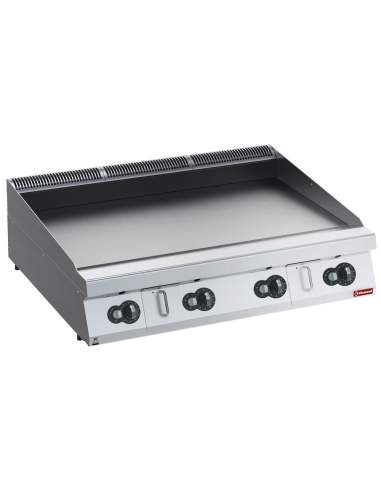 Plaque de cuisson gaz HP, lisse, nitro chrome -TOP-