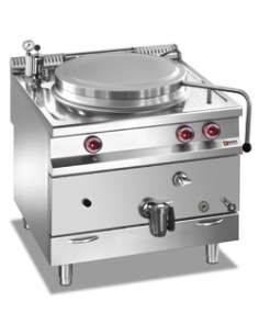 Marmite gaz, cuve 150 lit. chauffage indirect