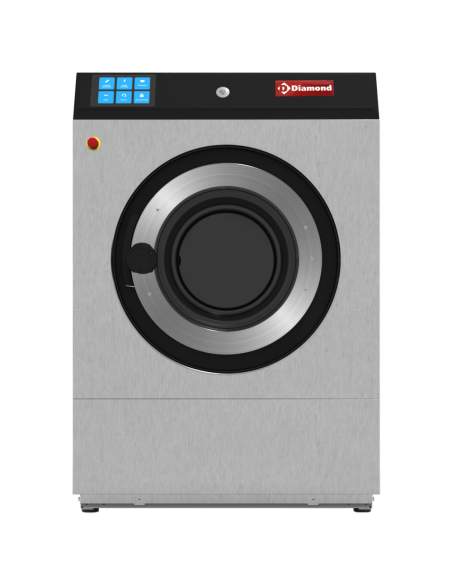 Lave-linge à sceller "inox" 23 kg, avec TOUCH SCREEN