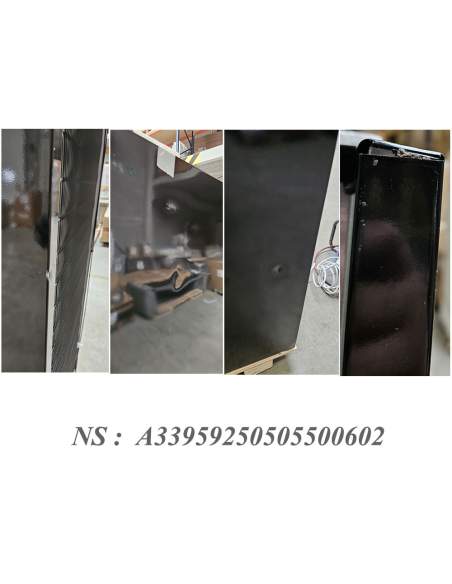 Vitrine ventilée positive 382 litres NOIRE