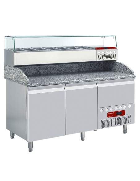 Ensemble table frigo & structure réfrigérée :