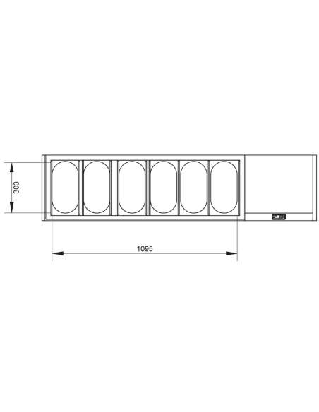 Ensemble table frigo & structure réfrigérée :