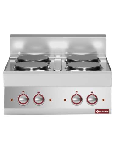 Cuisinière électrique 4 plaques rondes -top-"Alpha 650"
