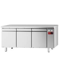 Table frigorifique, ventilée, 3 portes GN 1/1, (sans groupe)