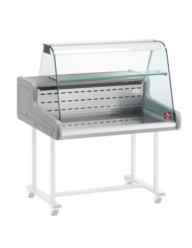 Comptoir vitrine réfrigérée - vitre bombée