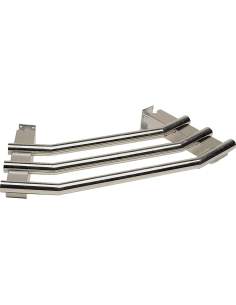 Rampe à plateaux tubulaire d'angle 45° (externe S80/AE45)