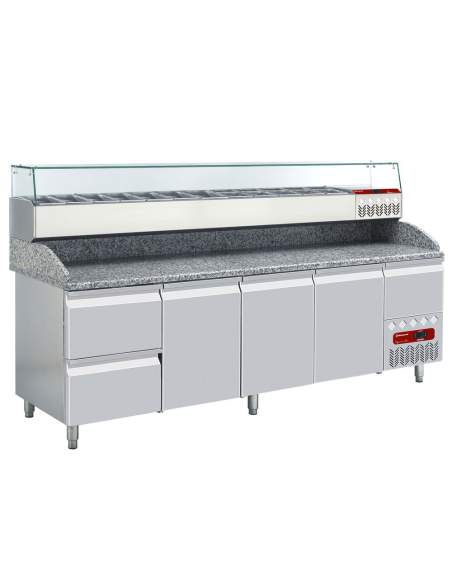 Ensemble table frigo & structure réfrigérée :